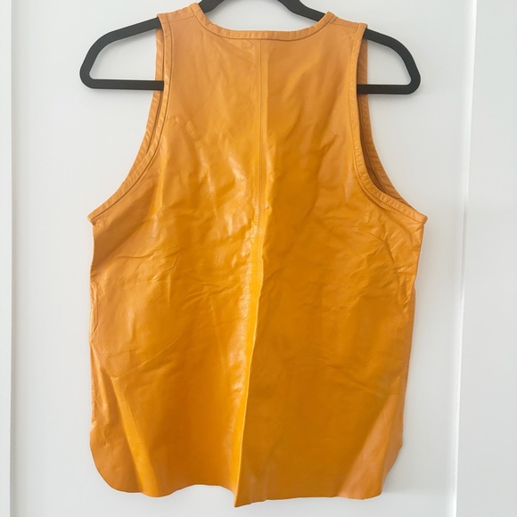 Zara Limited Edition Genuine Leather Tank Top Size S NWT - Picture 3 of 4